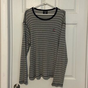 Nautica Men's Striped Gray Shirt